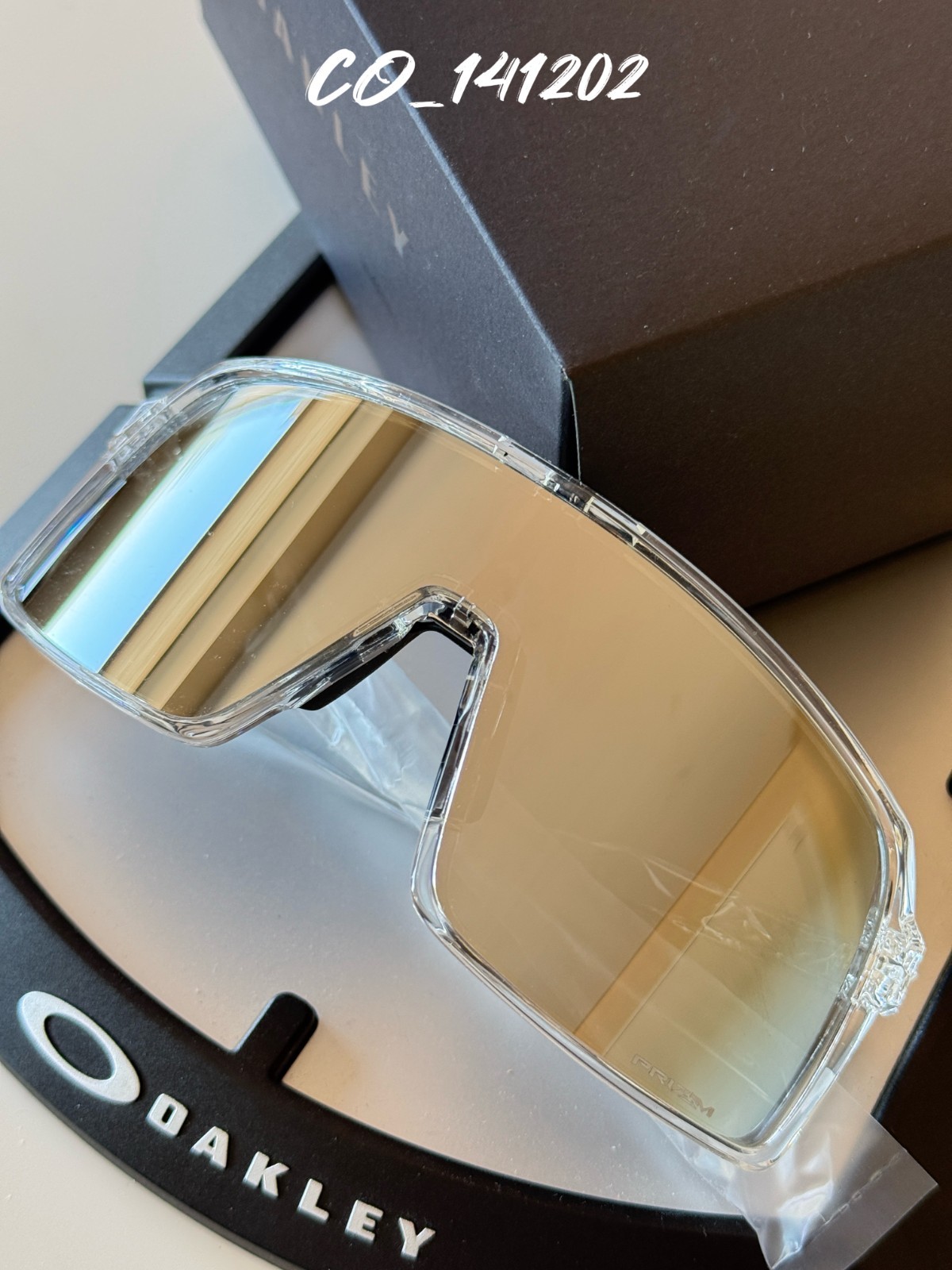 Oakley Sutro OO9406 Clear Frame Prizm Mirror Lens Sunglasses