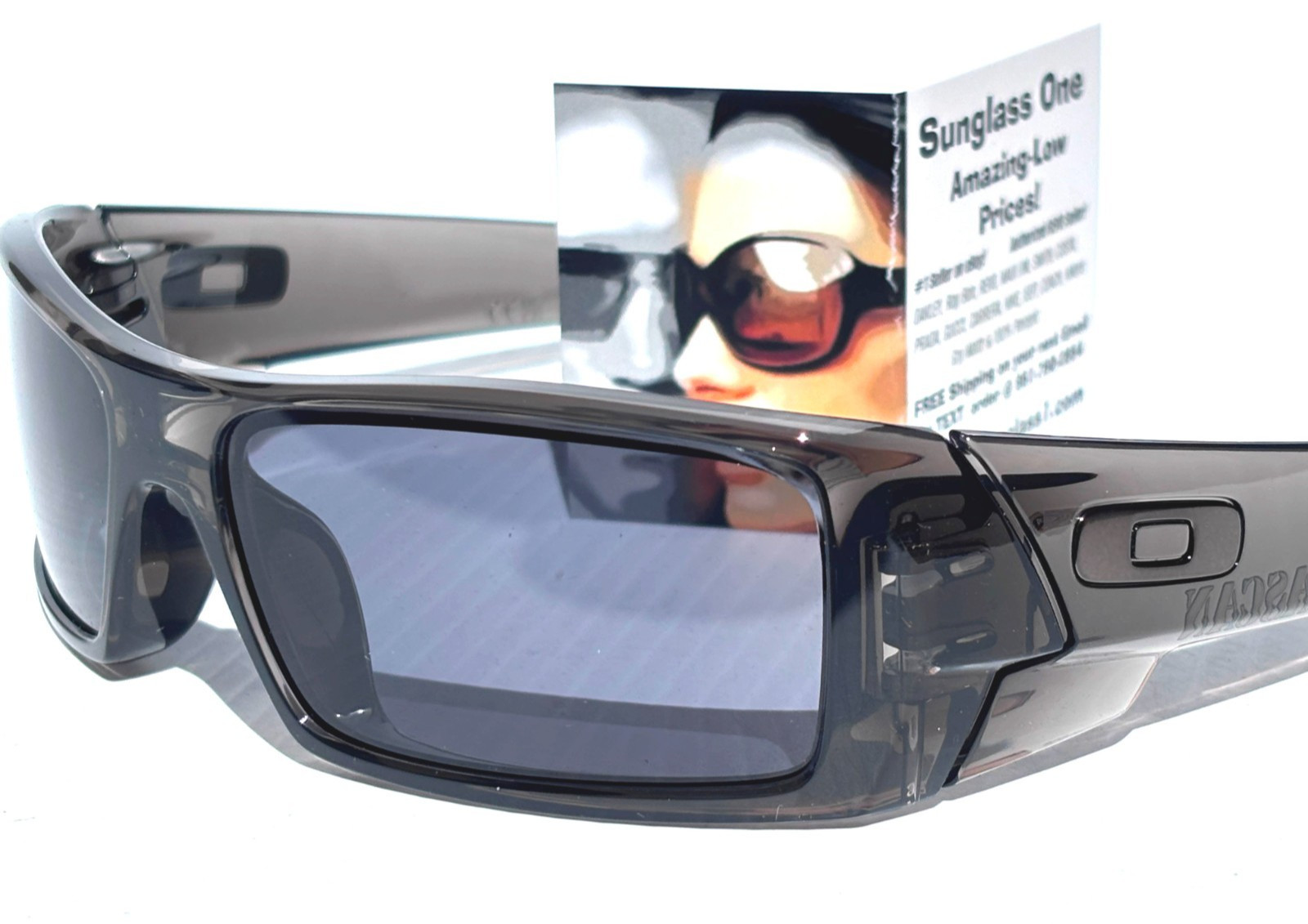 NEW Oakley GASCAN Grey Smoke Frame Grey Lens Sunglass 9014-E2