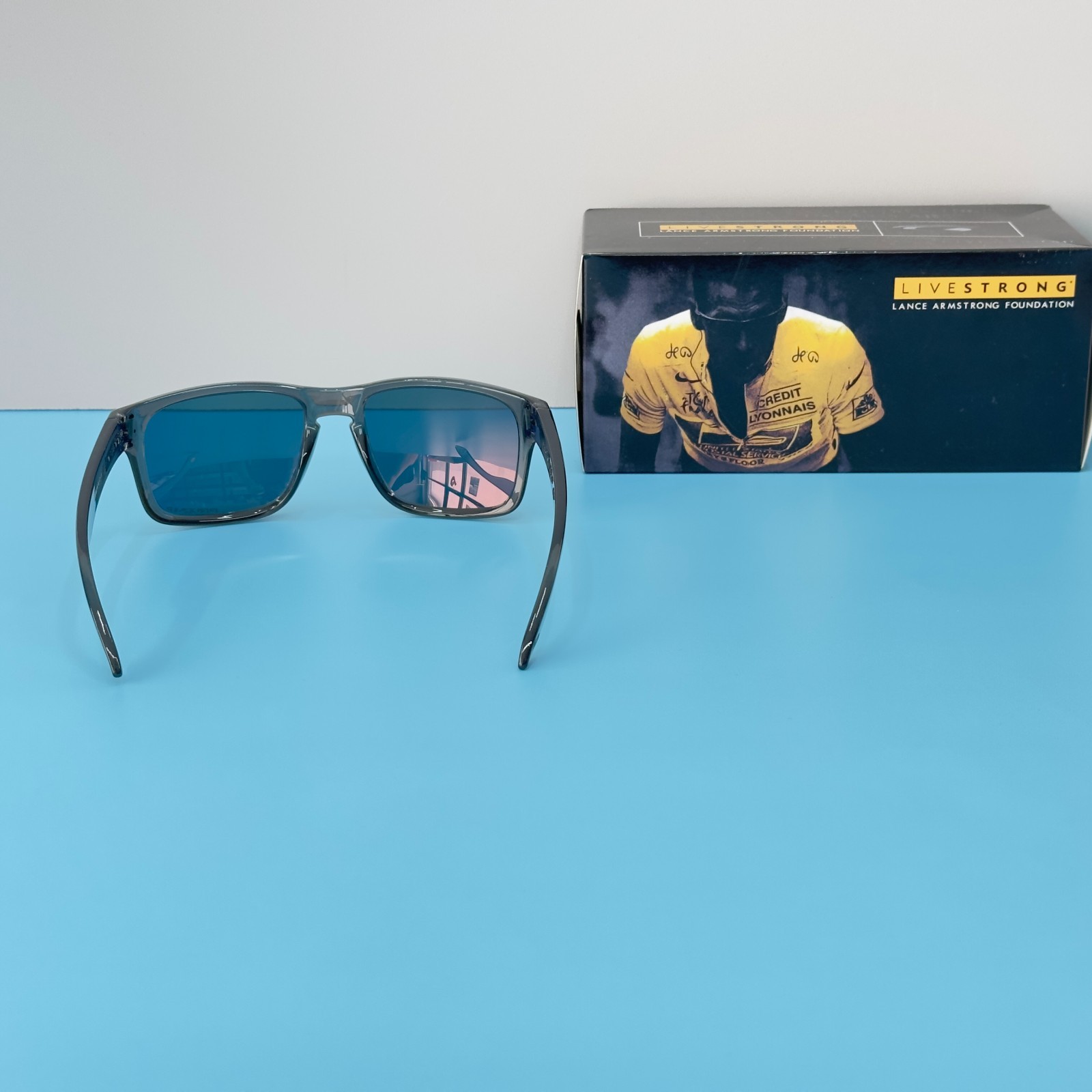 Oakley Holbrook OO9102 Gray Clear Frame Prizm Ruby Sunglasses New w/ Bag