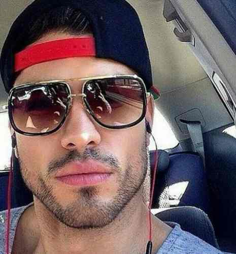 AVIATOR “ONE” Men Insta Famous Sunglasses Flat Top GAFAS SHADZ Fits All match