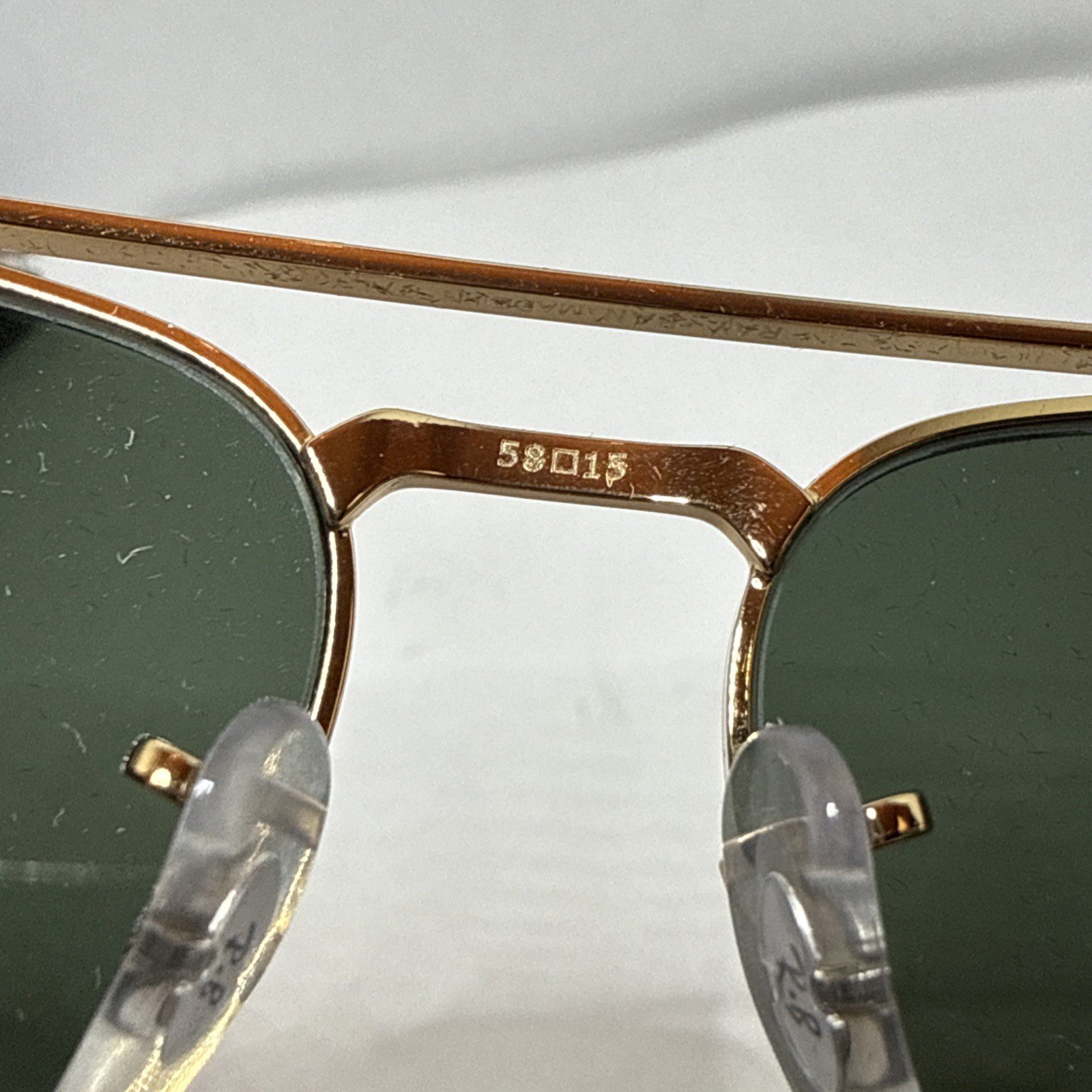 Ray-Ban New Caravan Polished Gold/Green 58 mm Sunglasses RB3636 919631 58-15 140