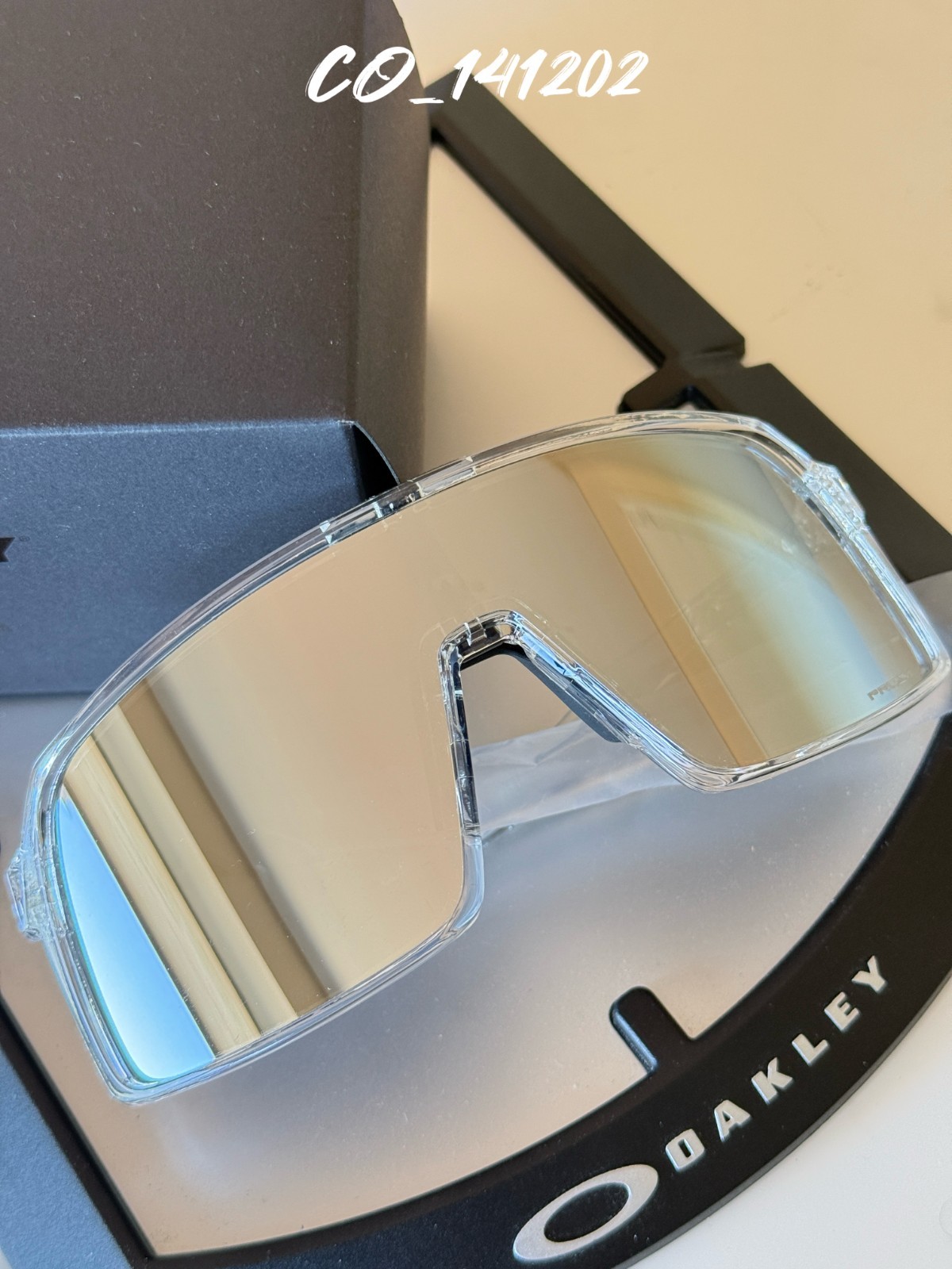 Oakley Sutro OO9406 Clear Frame Prizm Mirror Lens Sunglasses