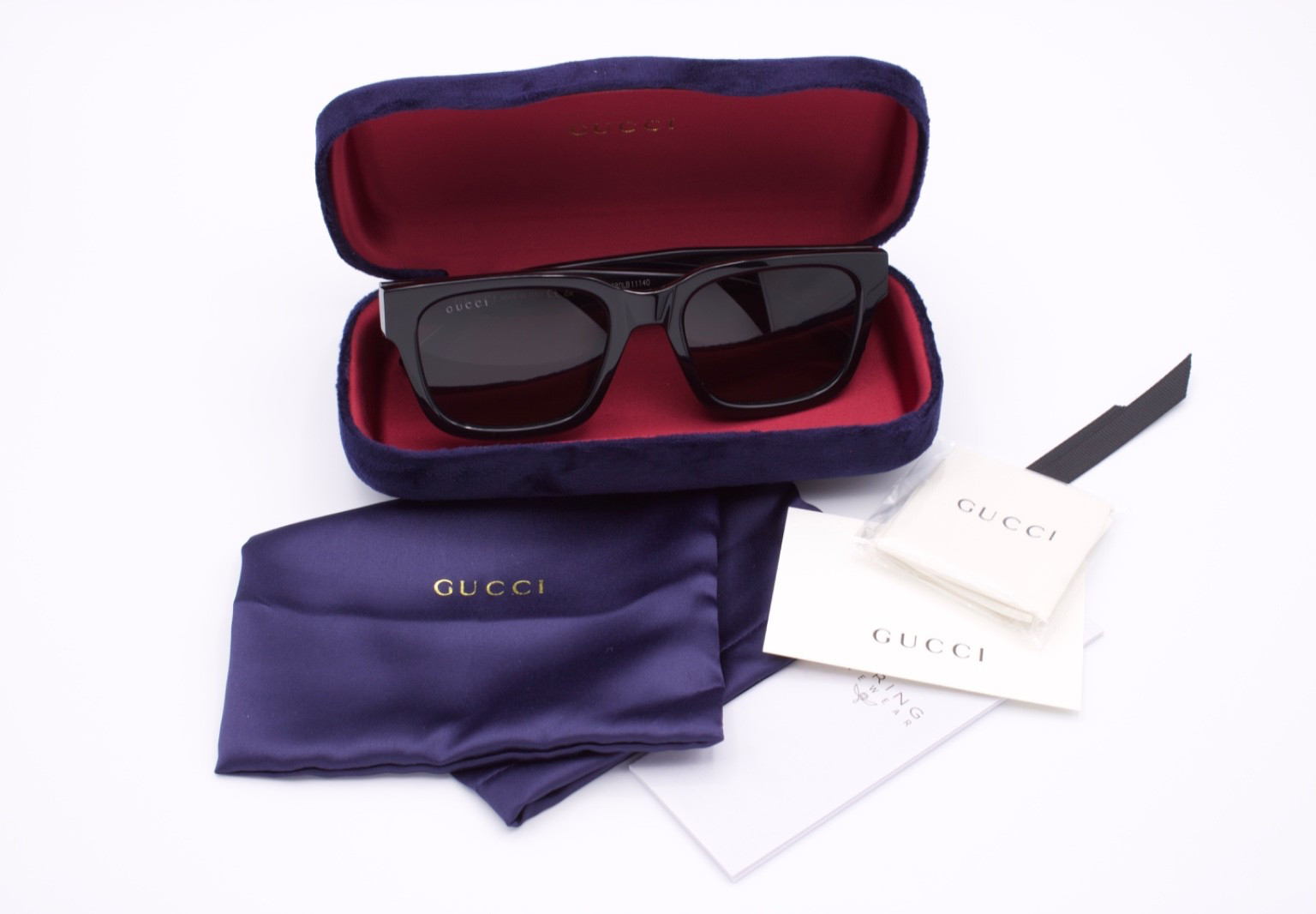 GUCCI GG1857SK-001 55mm Square Men’s Sunglasses