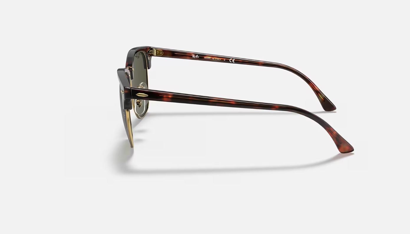 Ray-Ban Clubmaster Tortoise / G-15 Green 55mm Sunglasses RB3016 W0366 55-21