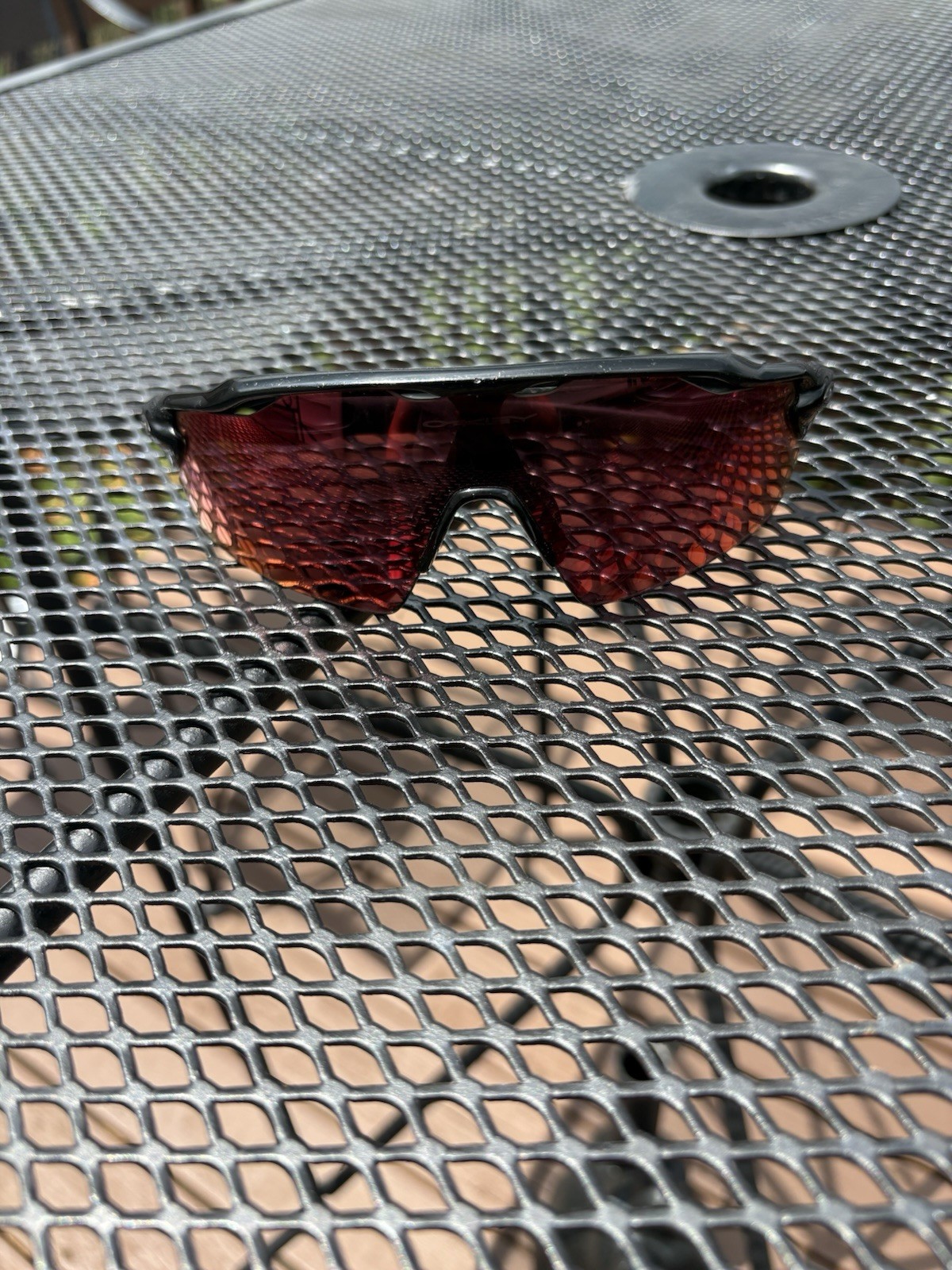 Custom Okaleys Polarized Sunglasses GREAT Condition With Case And Nose Pad