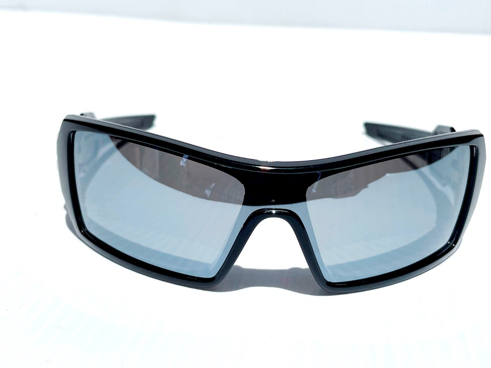 Oakley OIL RIG polished BLACK POLARIZED Galaxy CHROME Mirror lens Sunglass 9081