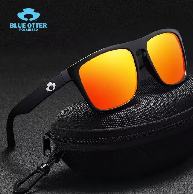 BLUE OTTER Polarized UV400 Sunglasses Square Sports Driving Shades