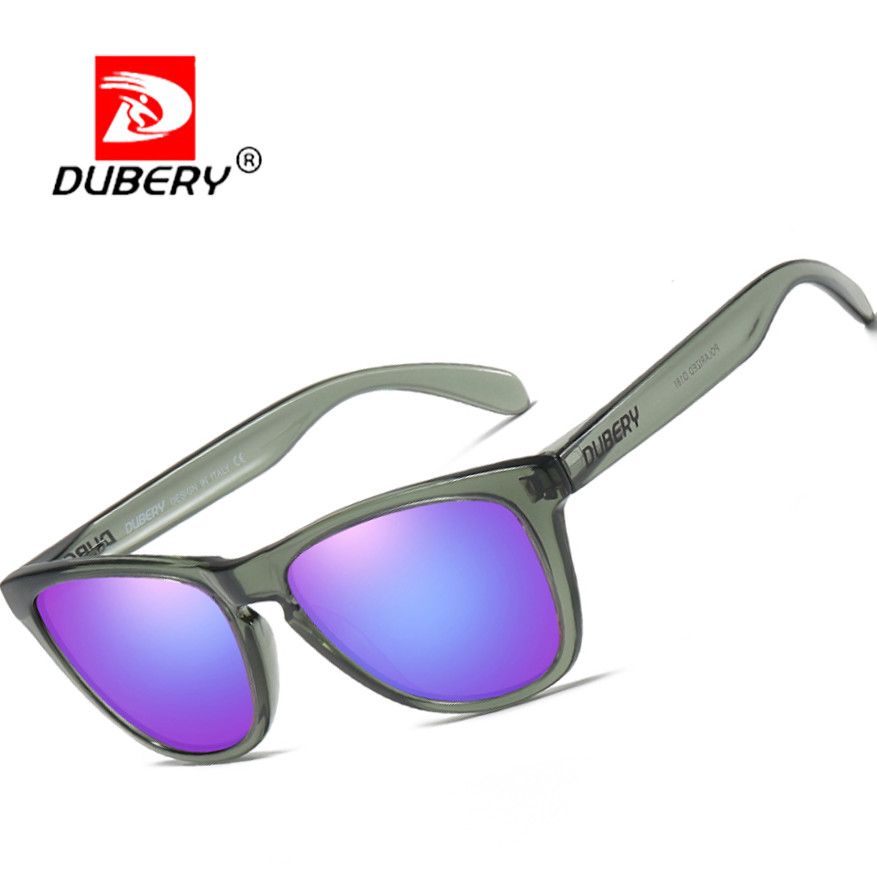 DUBERY Square Polarized Sport Sunglasses For Men Women Driving Fishing Glasses