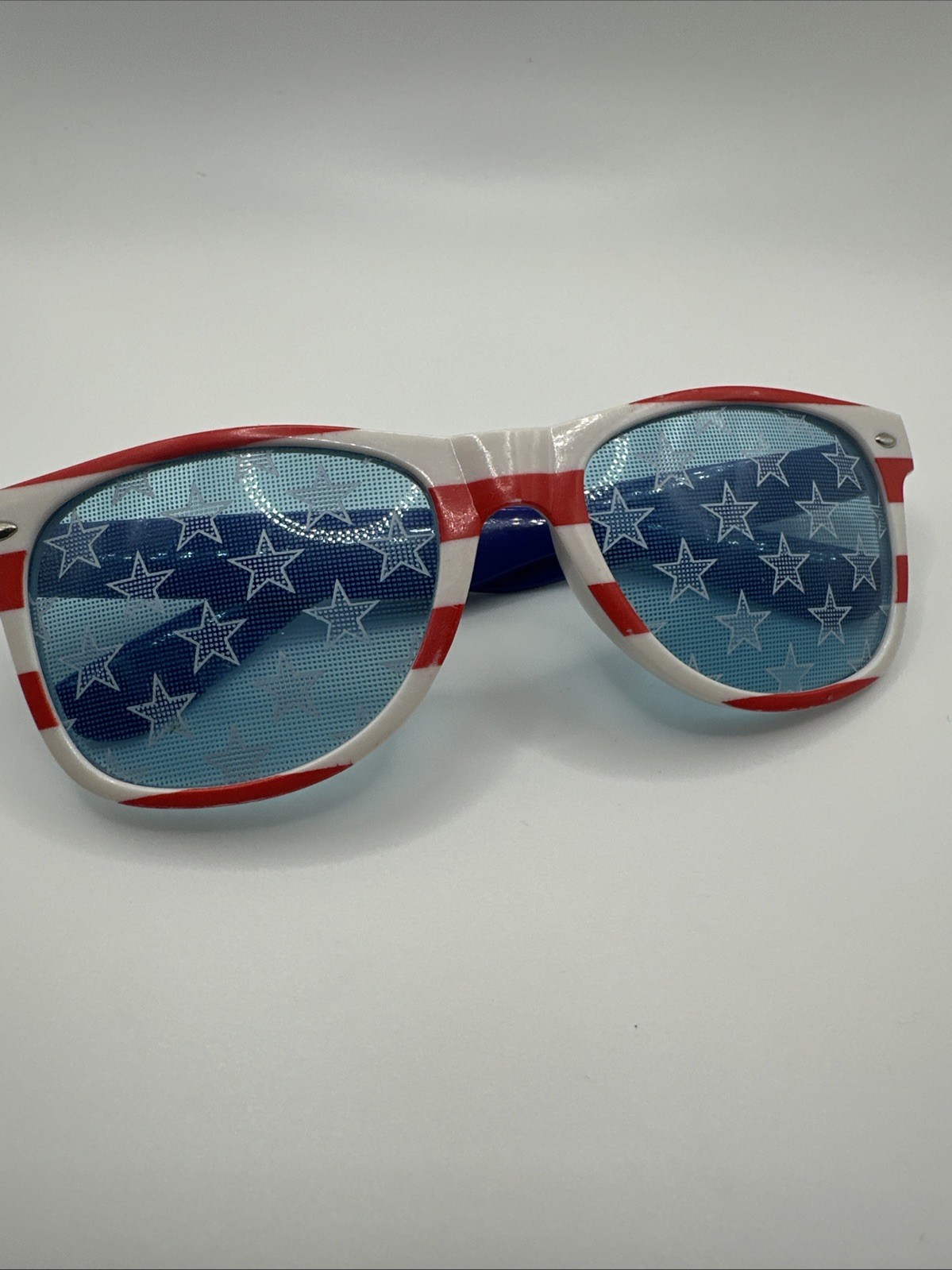 PATRIOTIC SUNGLASSES~ADULT~RED,WHITE,BLUE,STARS~FLAG~SUMMER