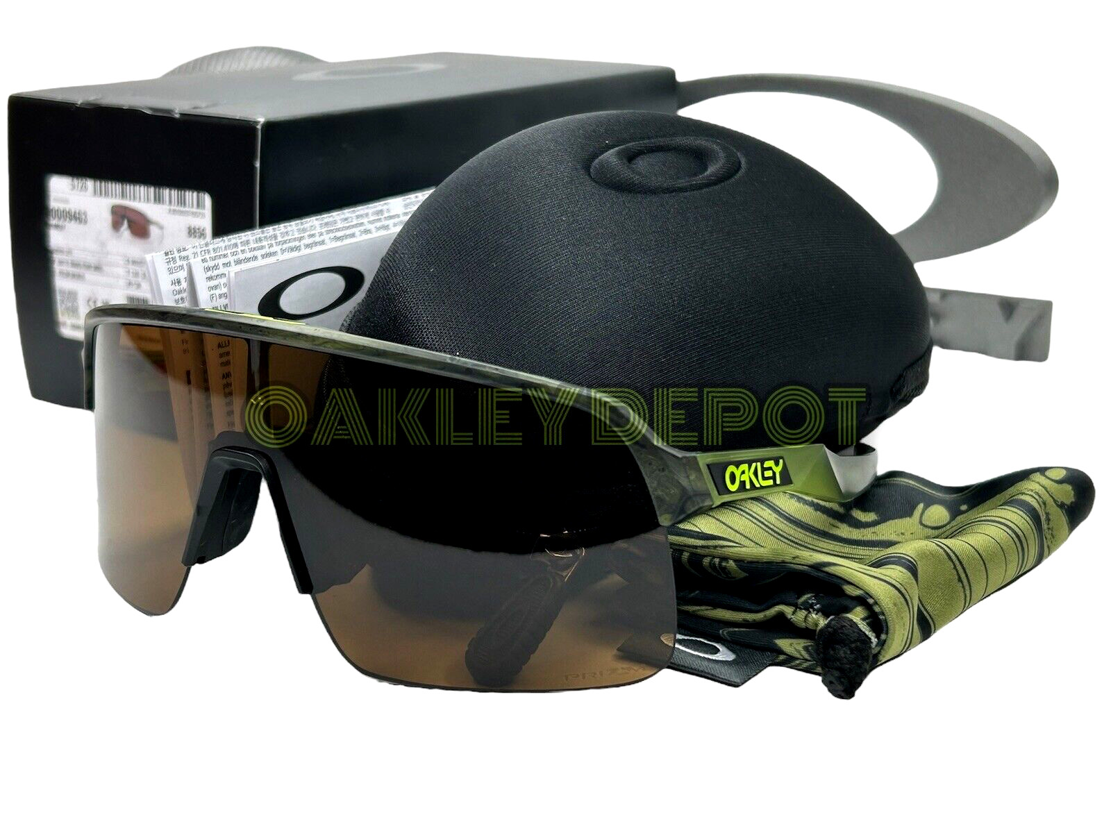 ✅🕶️ OAKLEY SUTRO LITE 009463 MATTE TRANSPARENT SWIRL/PRIZM BRONZE SUNGLASSES