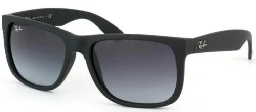 New Authentic Ray-Ban Sunglasses Justin RB 4165 601/8G 55mm Black Grey Gradient