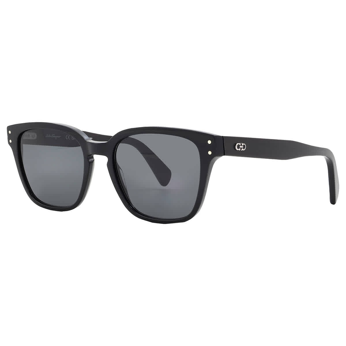 Salvatore Ferragamo Grey Square Men’s Sunglasses SF1040S 001 55 SF1040S 001 55