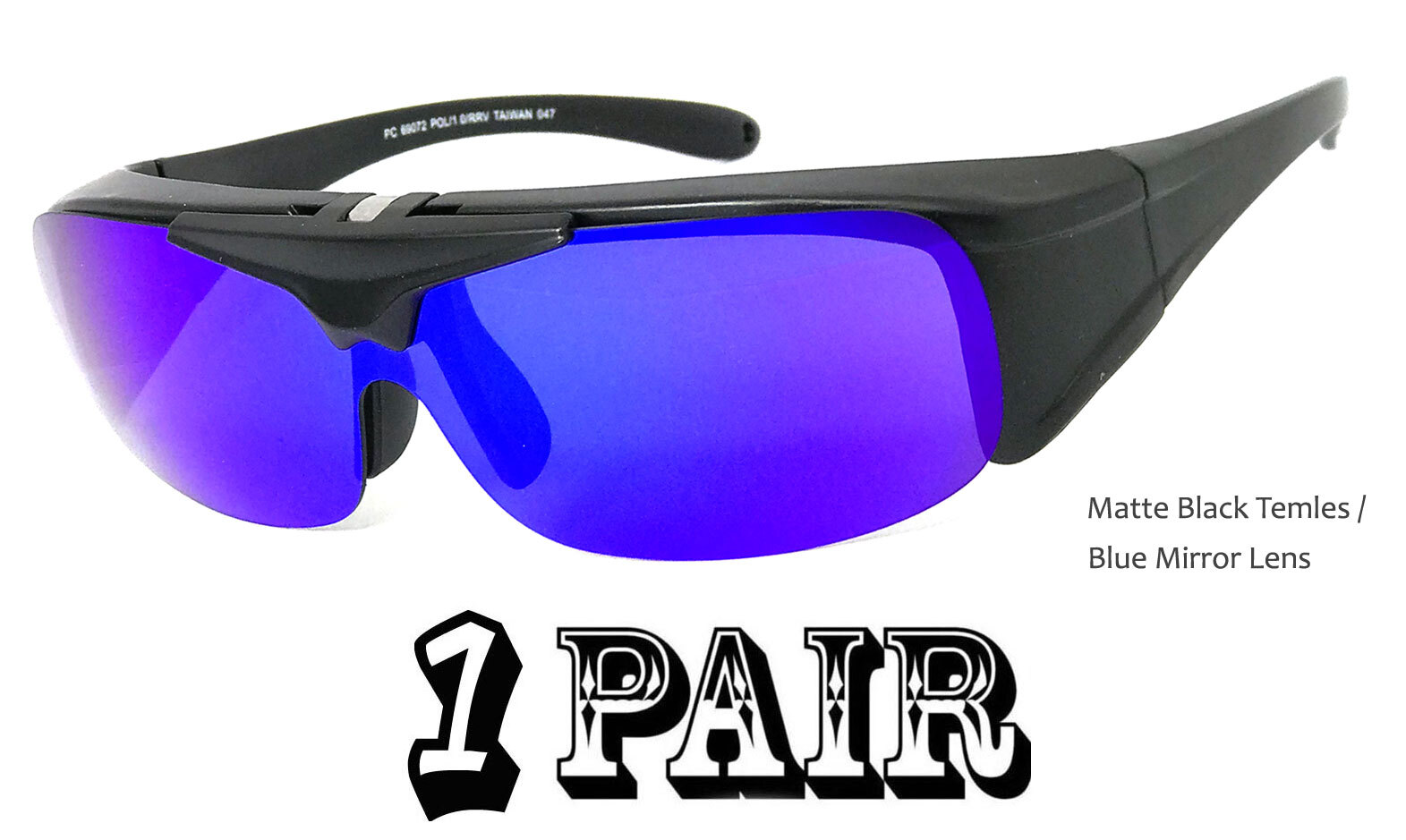 Flip Up POLARIZED Mirror Lens Fit over Sunglasses wear Rx glass Fit Driving UV