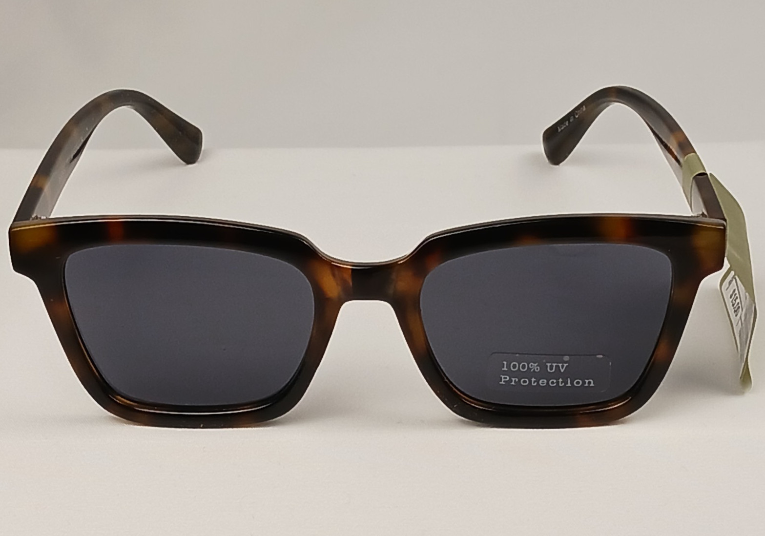 Goodfellow & Co Men’s Square Tortoise Sunglasses 100% UV Protection NWT