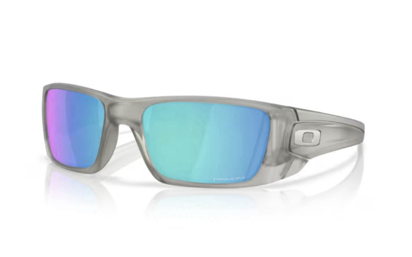 OAKLEY FUEL CELL SUNGLASSES MATTE GREY INK PRIZM SAPPHIRE OO9096-N360 60mm