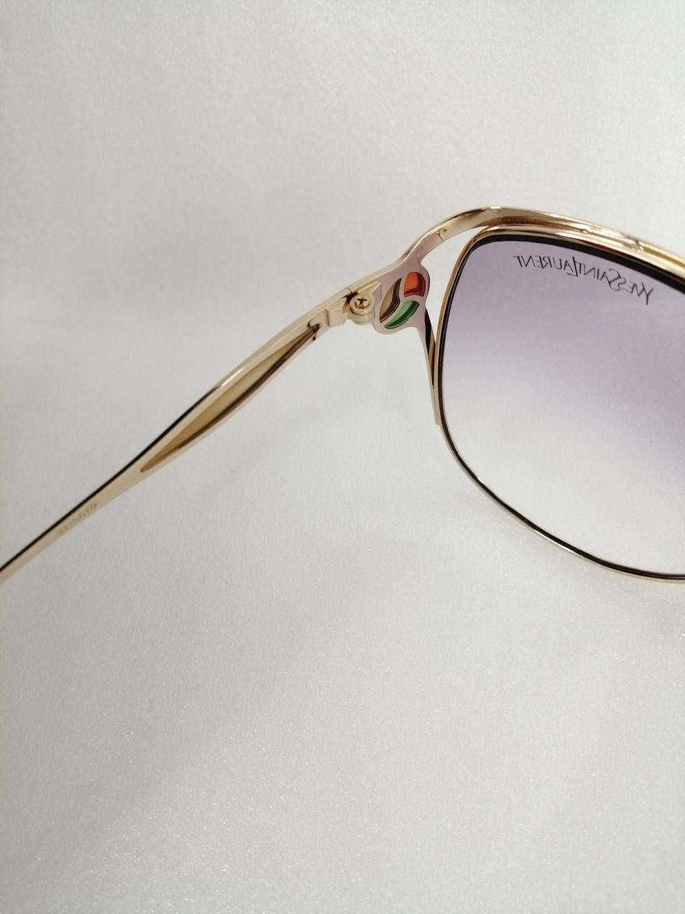 Yves Saint Laurent 31-5160 Gold Lens Purple Sunglasses