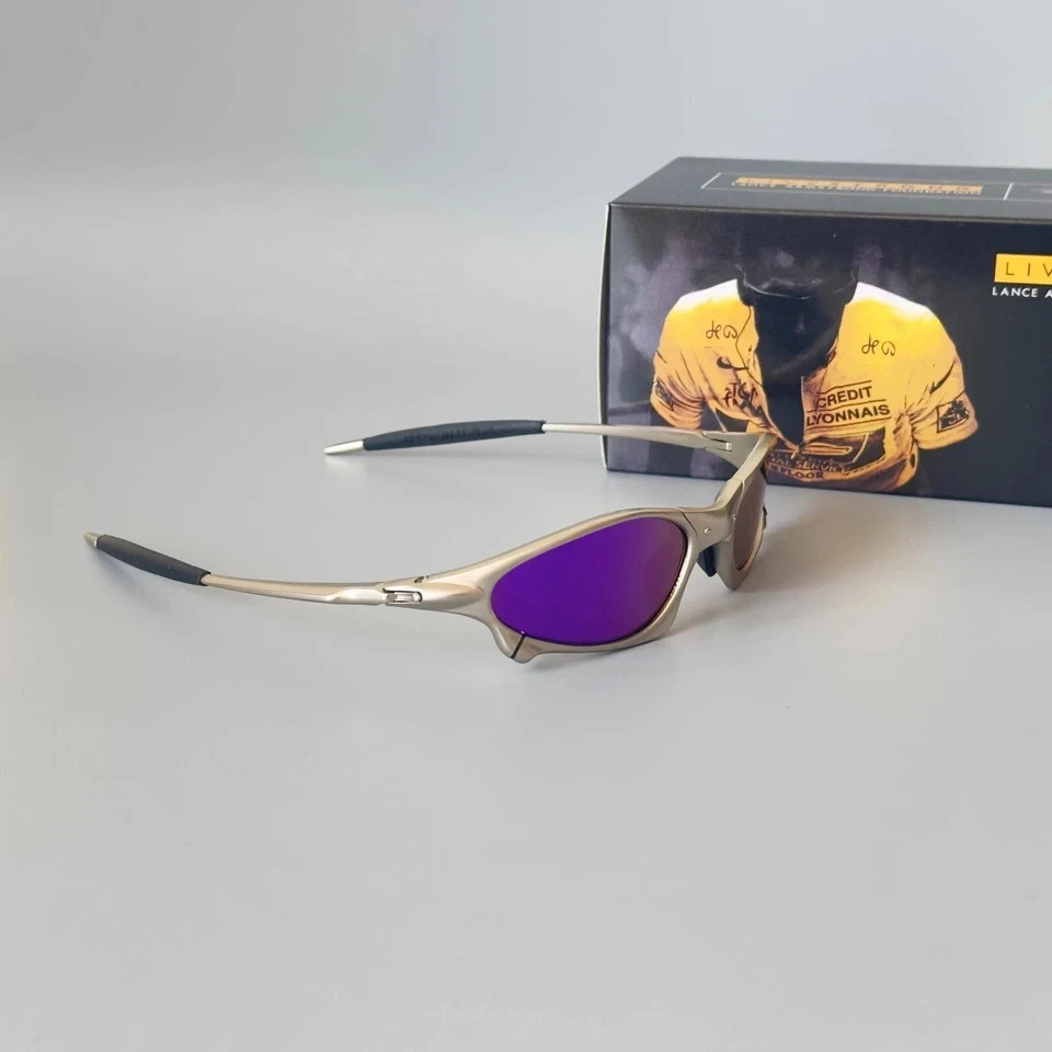 Oakley Penny & Juliet X-Mental Sunglasses Silver Frame/Purple Lens