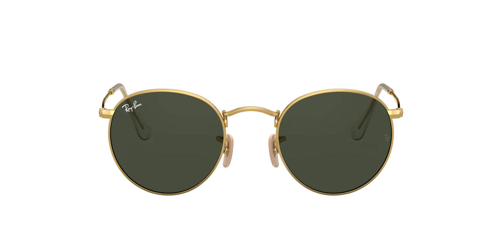 Ray-Ban RB3447 001 50mm Round Metal Gold Sunglasses
