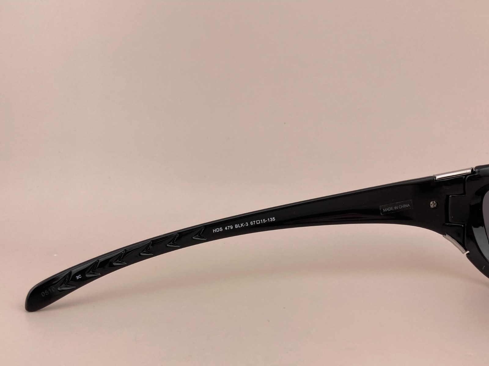 Harley Davidson Sunglasses HDS 479 BLK-3 Black Sports Wrap Gray Lens 67-15-135mm