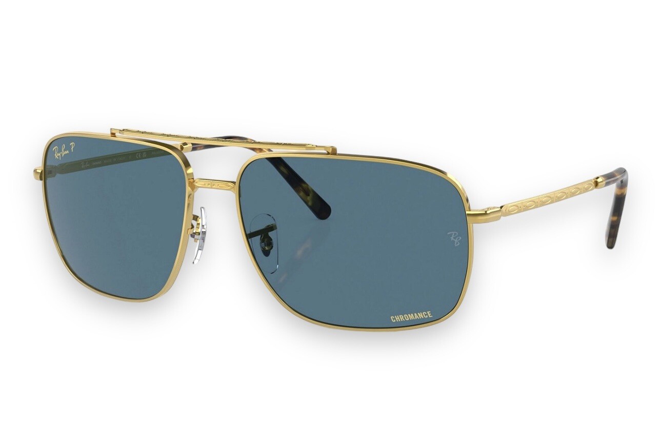 Ray Ban RB3796 9196/S2 Chromance Polarized Metal Blue 62-15mm Sunglasses