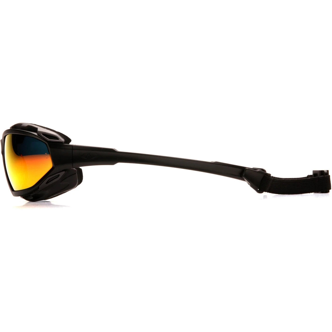 Highlander Padded Protective UV SUNGLASSES RED MIRROR ANSI Z87+ Safety Glasses