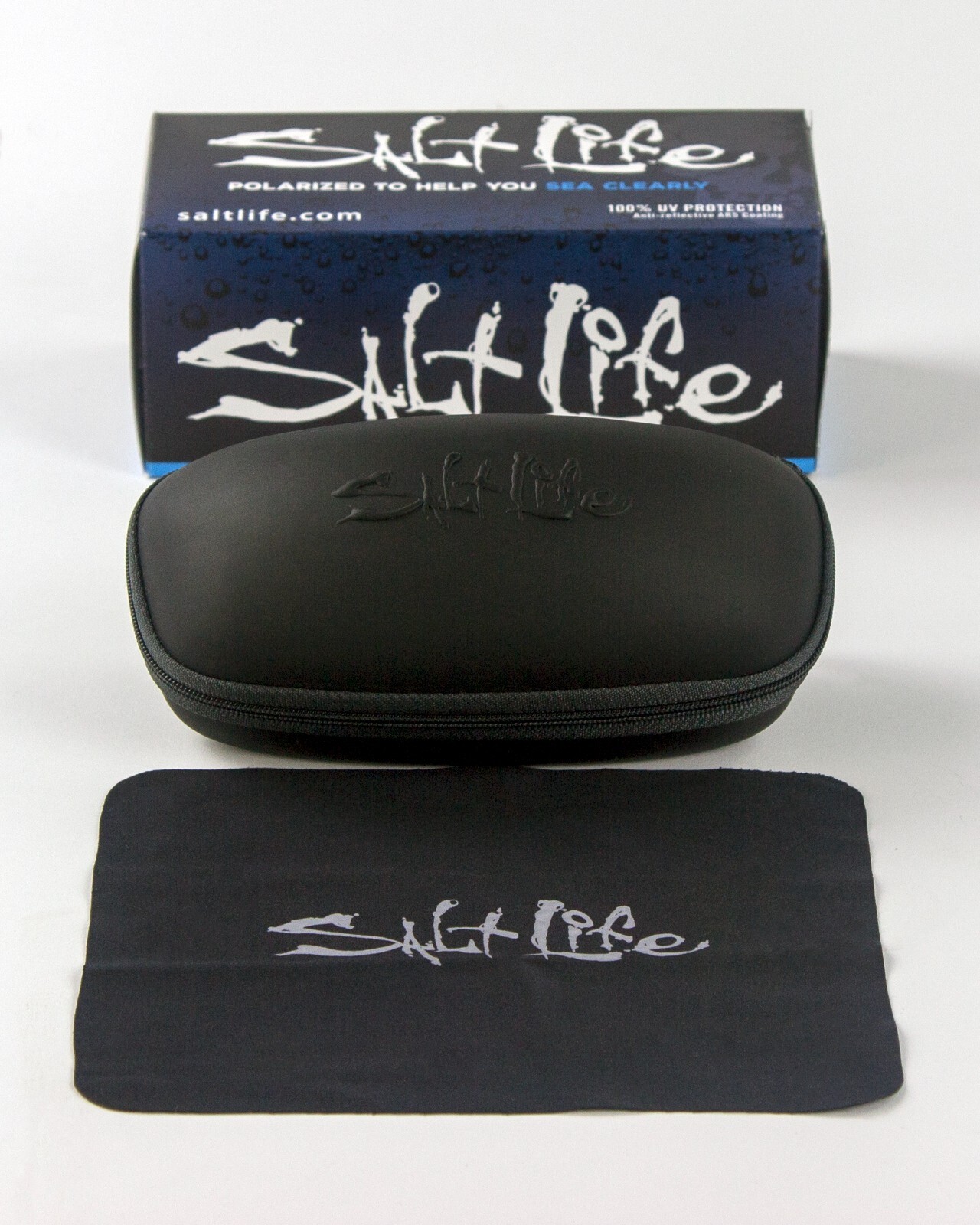Salt Life Naples Matte Black Mirror Blue Glass Lens $229 Live Salty Saltlife NWT