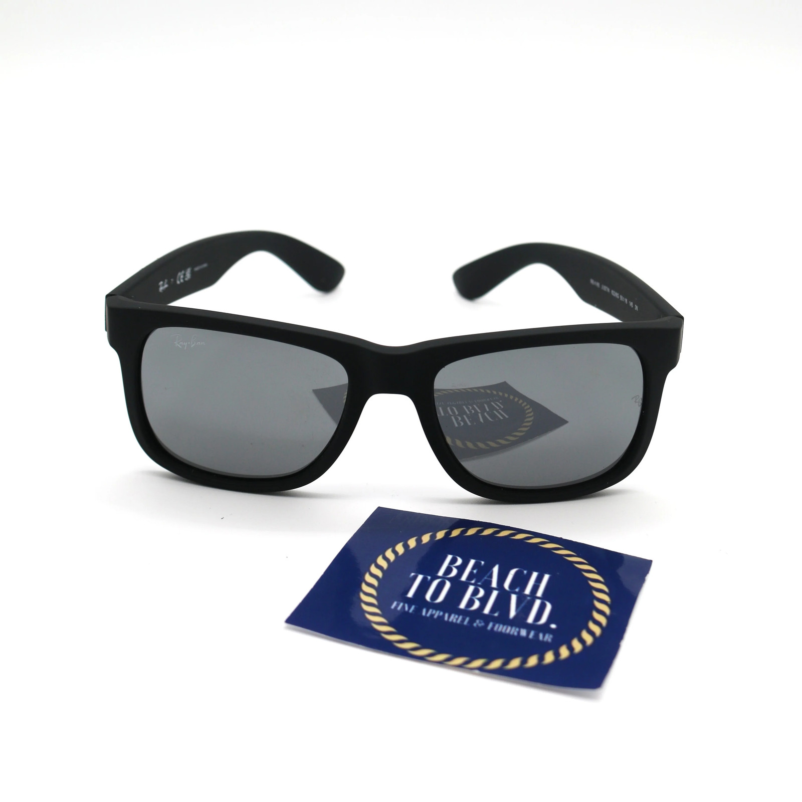 Ray-Ban RB4165 Justin- Rubber Black / Grey Gradient Lens (601/8G)