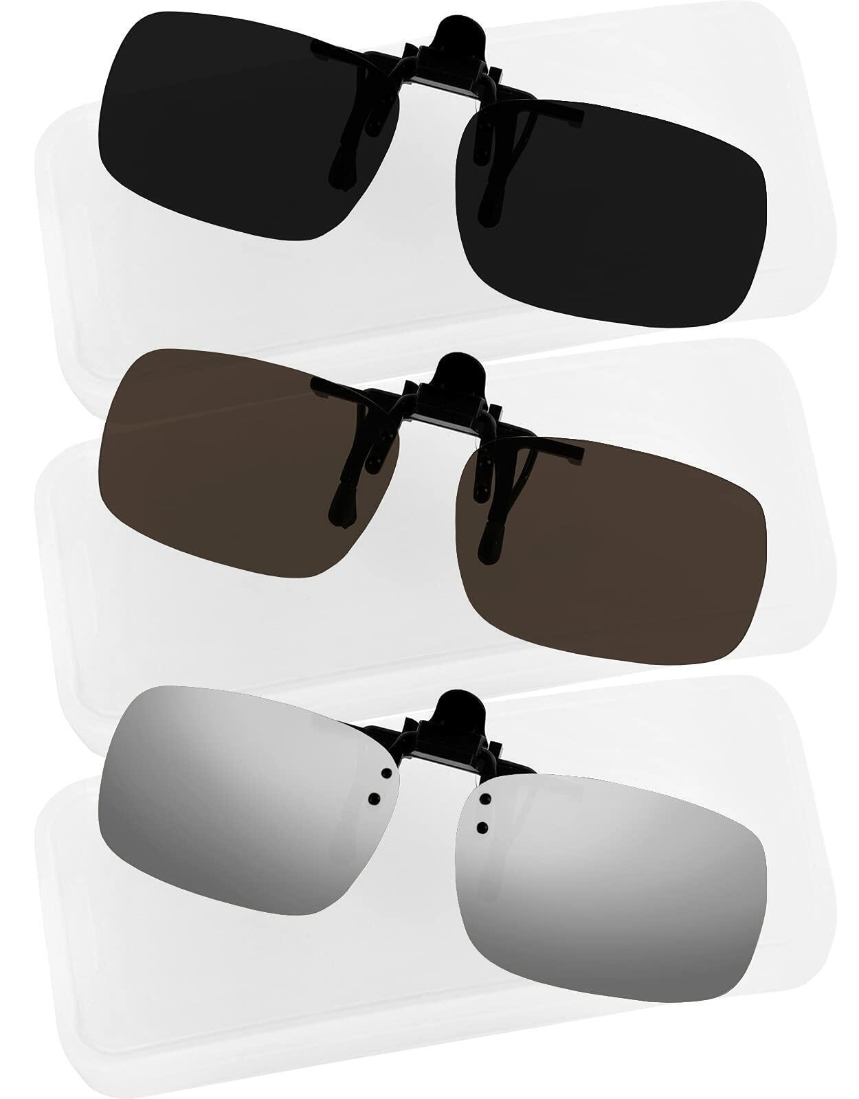 Yogo Vision Clip on Sunglasses for Men Women Clip-on Over Prescription
