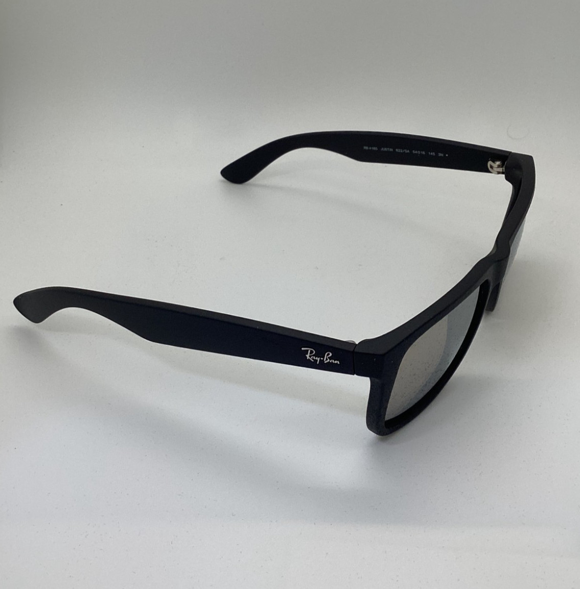 Ray Ban Justin (RB4165-622/5A) Rubber Black 54mm/Gold Mirror Mens Sunglass