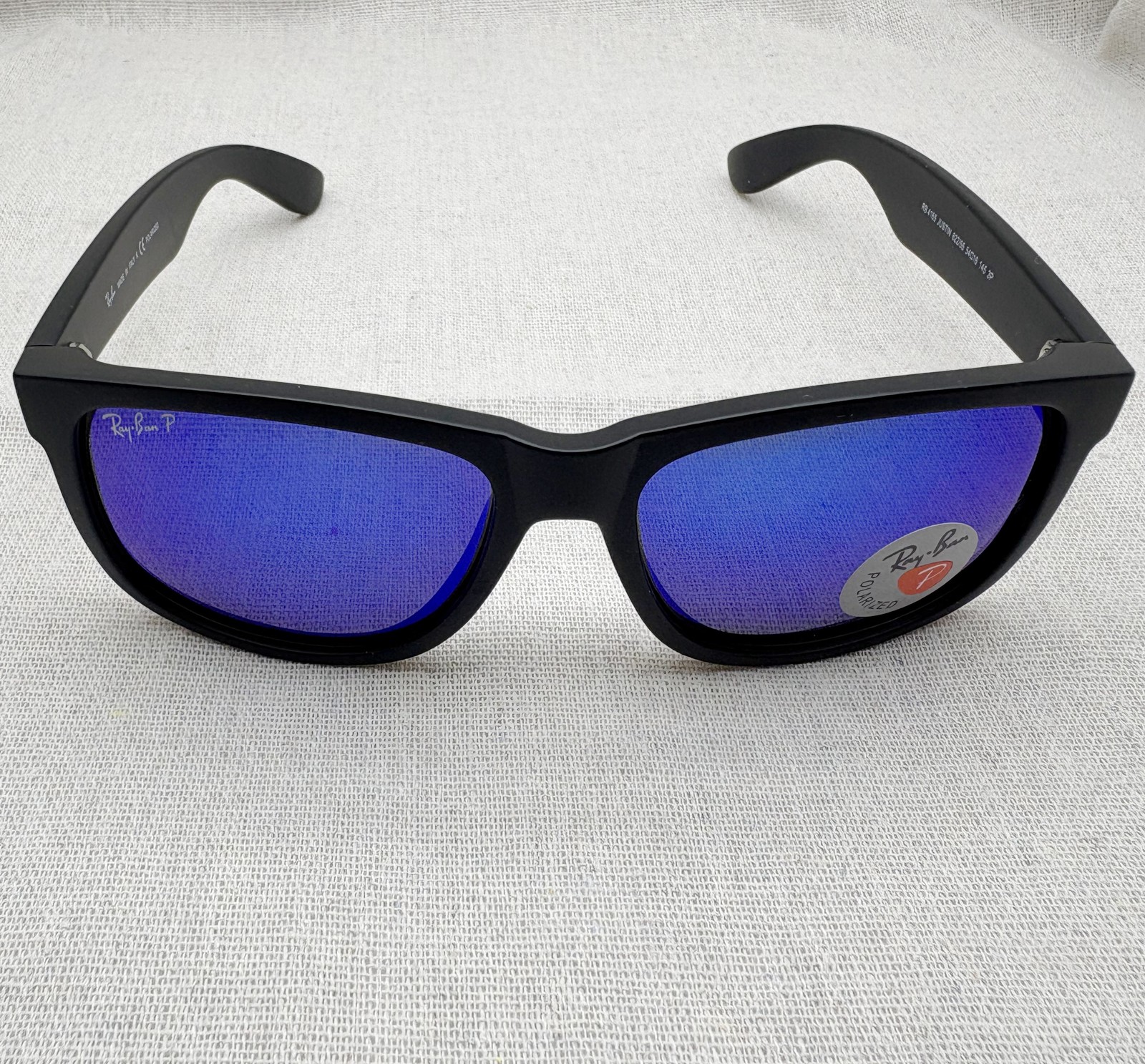 Ray-Ban Classic Polarized sunglasses Justin RB4165 622/55 Blue Lens Black Frame