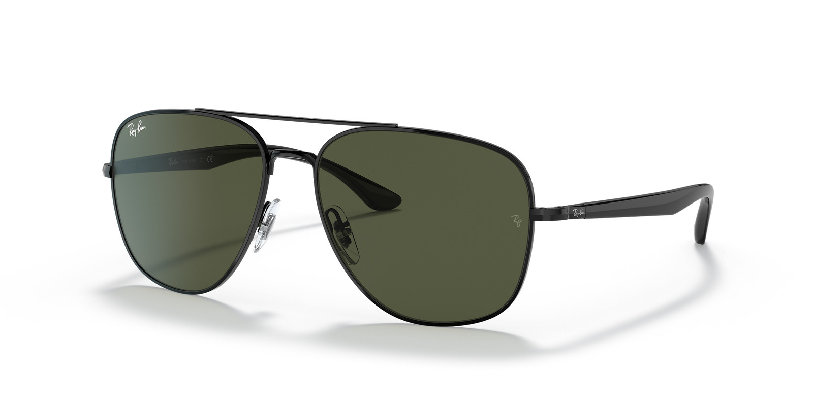 Ray-Ban RB3683 Polished Black/G-15 Green 56 mm Sunglasses RB3683 002/31 56-15