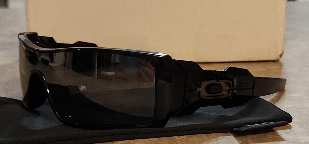 🔥 OAKLEY OIL RIG POLISHED BLACK IRIDIUM POLARIZED SUNGLASSES OO9081 26-203 NEW