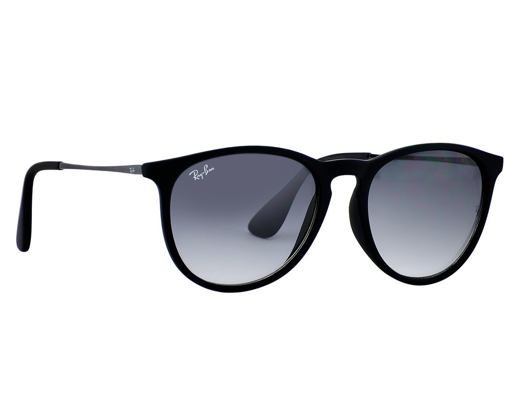 Ray-Ban RB4171 Erika Matte Black Frame Grey Gradient Lens 54mm Women Sunglasses