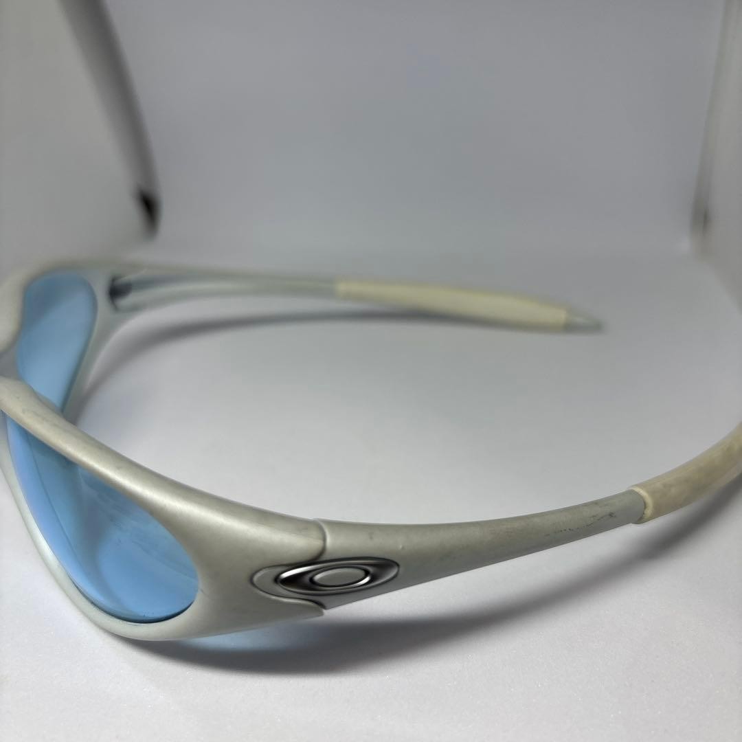 OAKLEY Minute Sunglasses 90s Tech Style Gray-Blue Frame MADE in USA