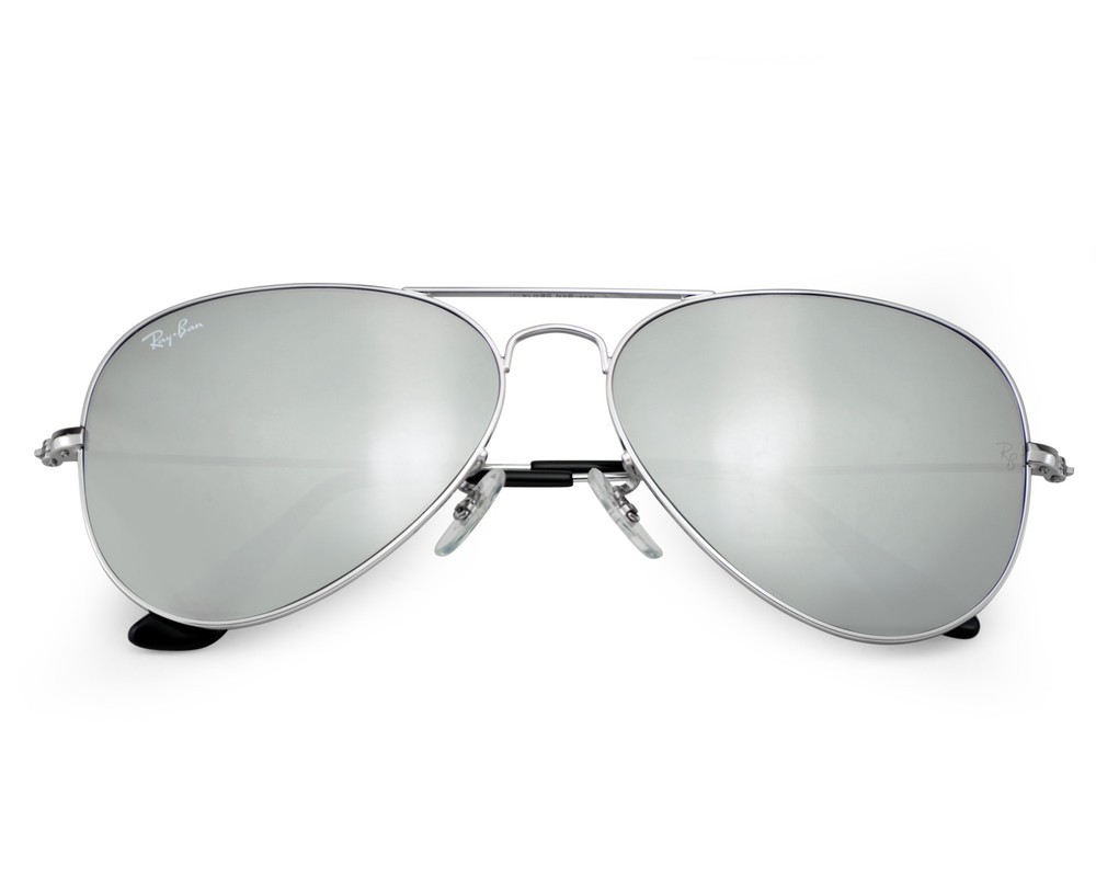 Ray-Ban RB3025 Aviator Mirror Silver Frame Silver Mirror Lens 58mm Unisex