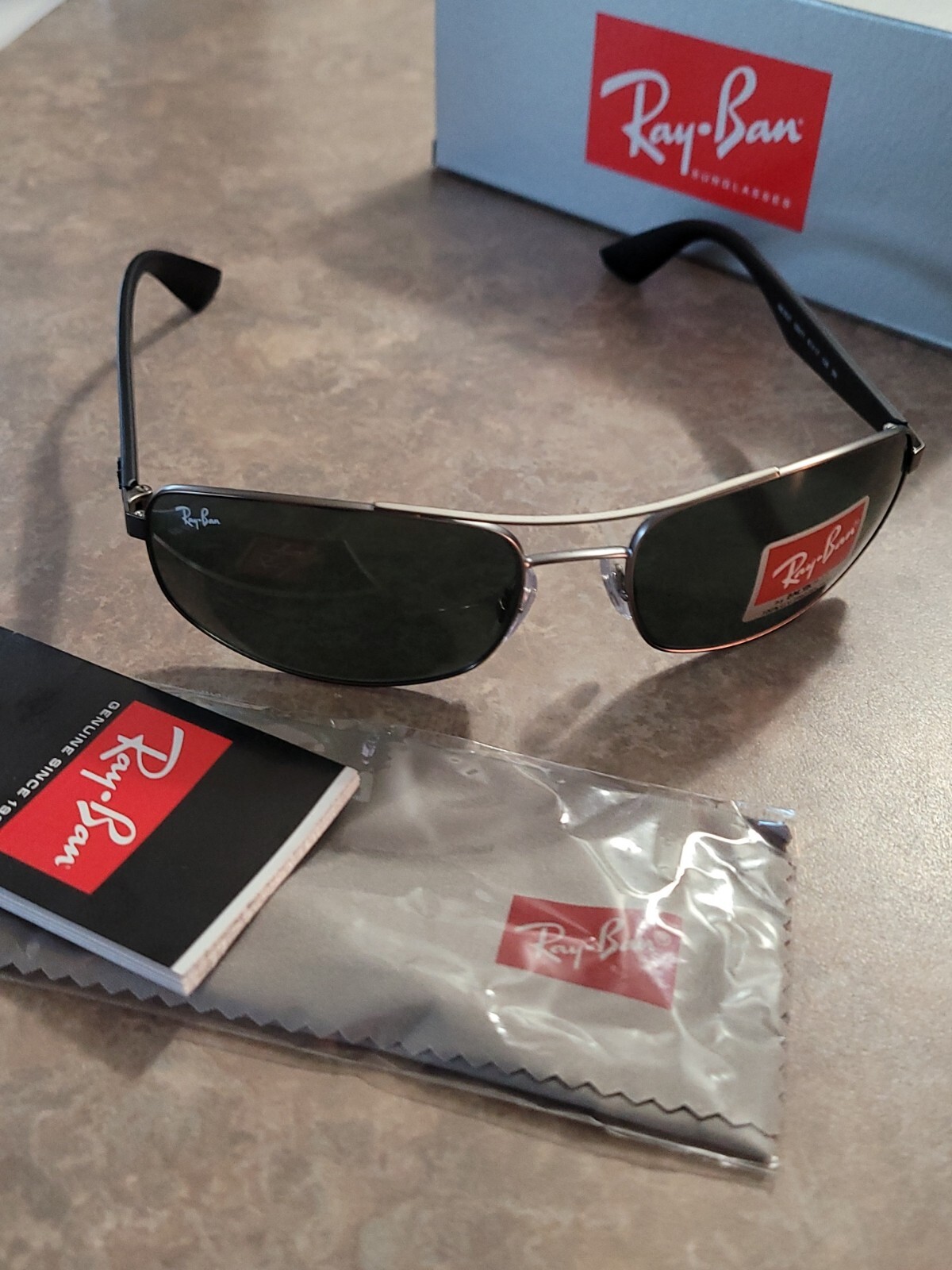 🔥 Ray-Ban Sunglasses RB3527 029/71 Matte Gunmetal/Dark Green 61mm 🔥