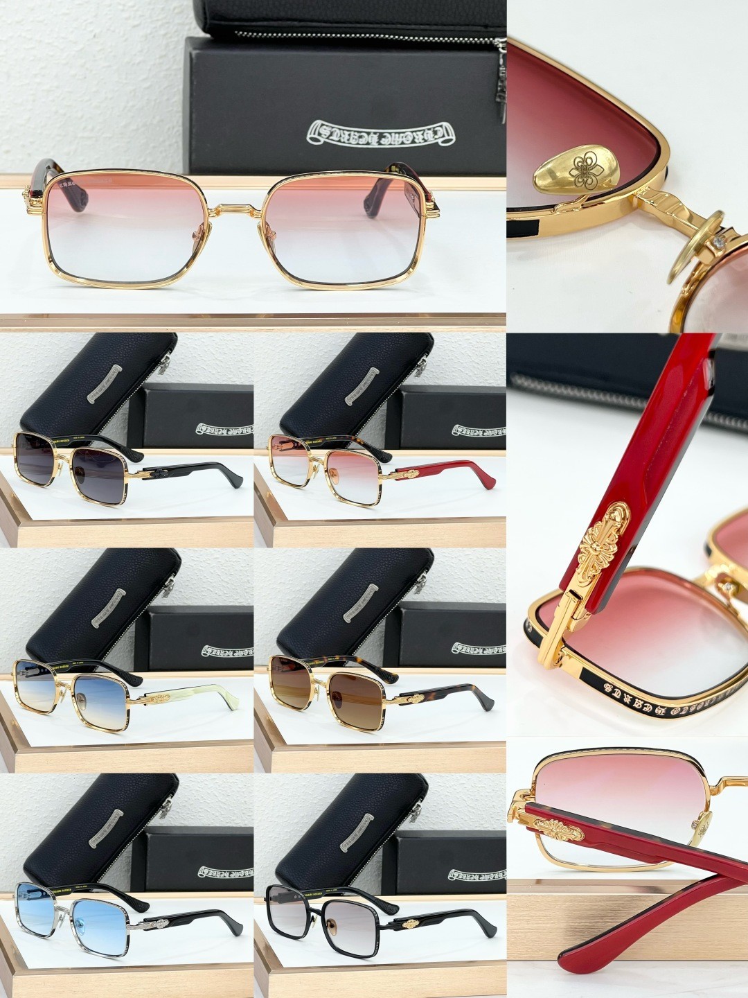 CHROME HEART Style Unisex Sunglasses – MODEL: DEEP COK SIZE：59口21-145
