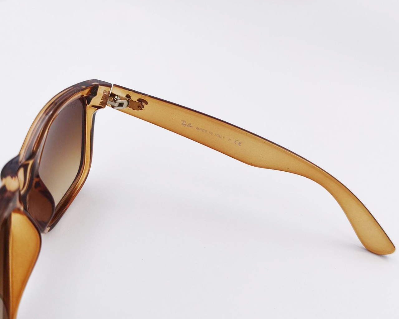Ray-Ban Sunglasses Justin Classic Polished Rubber Beige Frame Gradient Brown Len