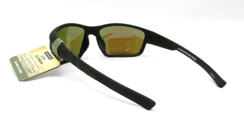 All Terrain Outfitters POLARIZED Wrap Sunglasses AT 6 BLK MIR 100% UV Protection
