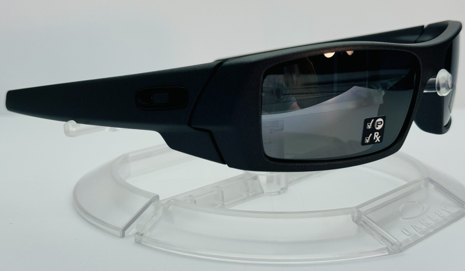 New Oakley Gascan Sunglasses / Steel / Prizm Black Polarized / 009014-35
