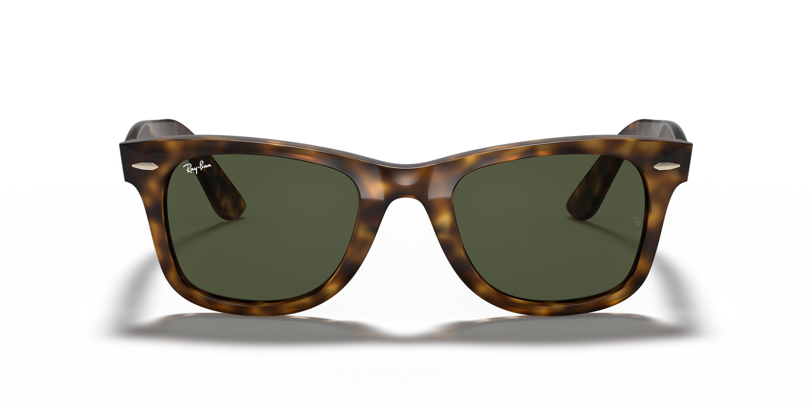 Ray-Ban Wayfarer Ease Polished Light Havana / G-15 Green 50 mm Sunglasses