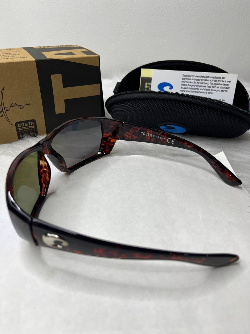 NEW Costa Del Mar Tuna Alley Blue Mirror 580P Polarized Tortoise HOT TREND