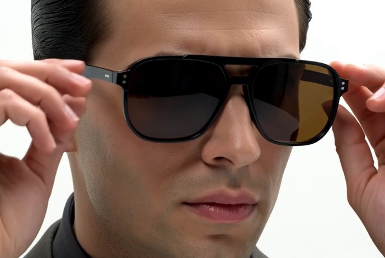 Sunglasses Oceanic Blue Lens Men Shades Elegant Retro Stylish Fashion Hip Hop