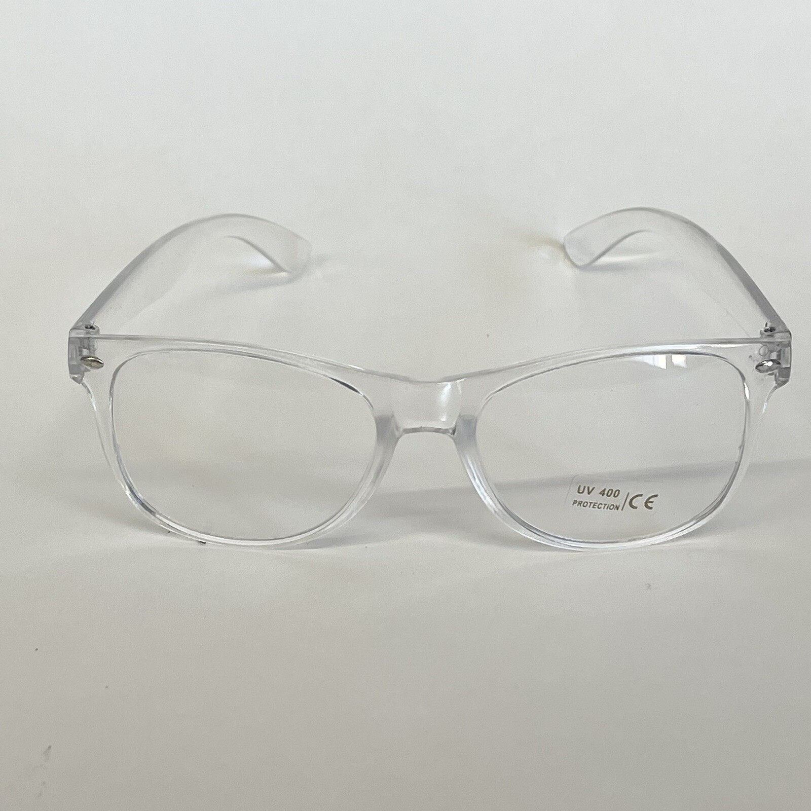 2 Clear Lens Glasses Rectangle Frame Transparent Fashion Eyewear UV 400 Protect