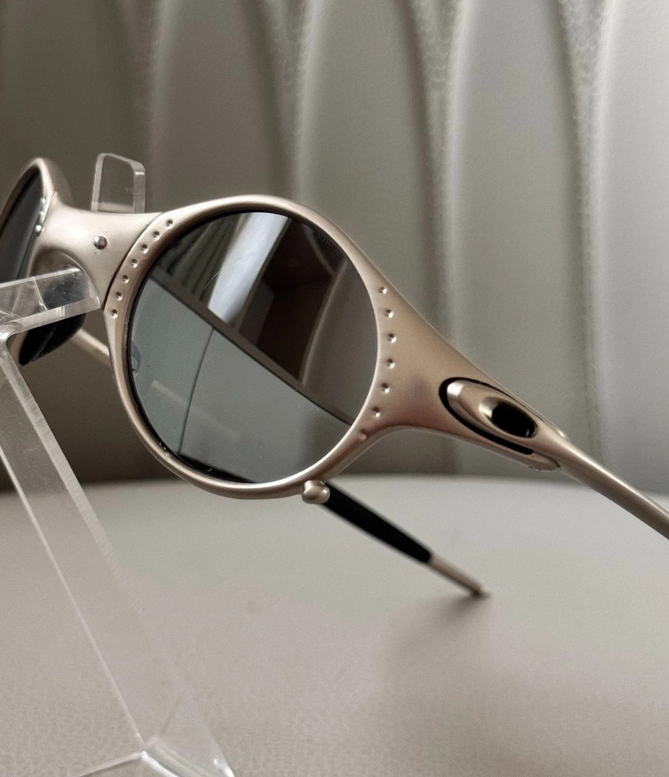 Oakley X-Metal Mars Silver Frame Silver Lens Sunglasses, Unisex, Rare Model*