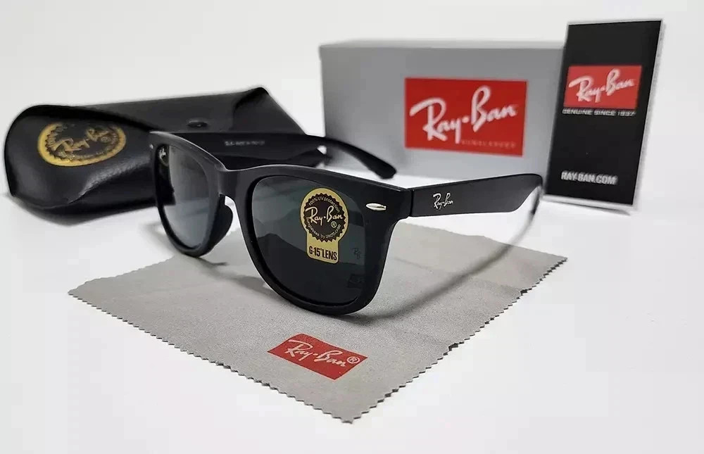 Wayfarer Classic Sunglasses 50mm Sunglass Black Frame Gray Lens -Ray-Ban RB2140