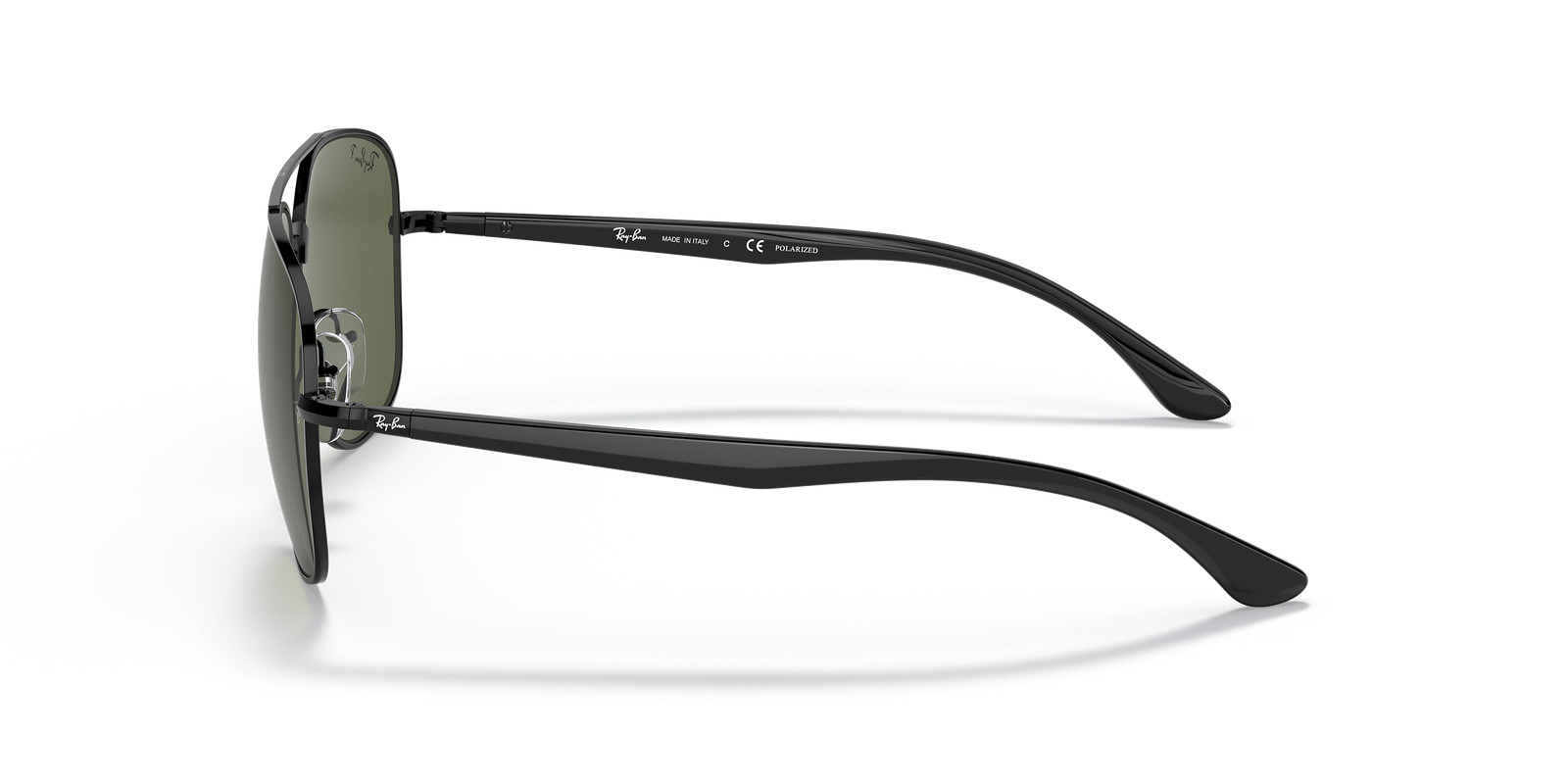 Ray-Ban RB3683 Polished Black/G-15 Green Polarized 56 mm Sunglasses