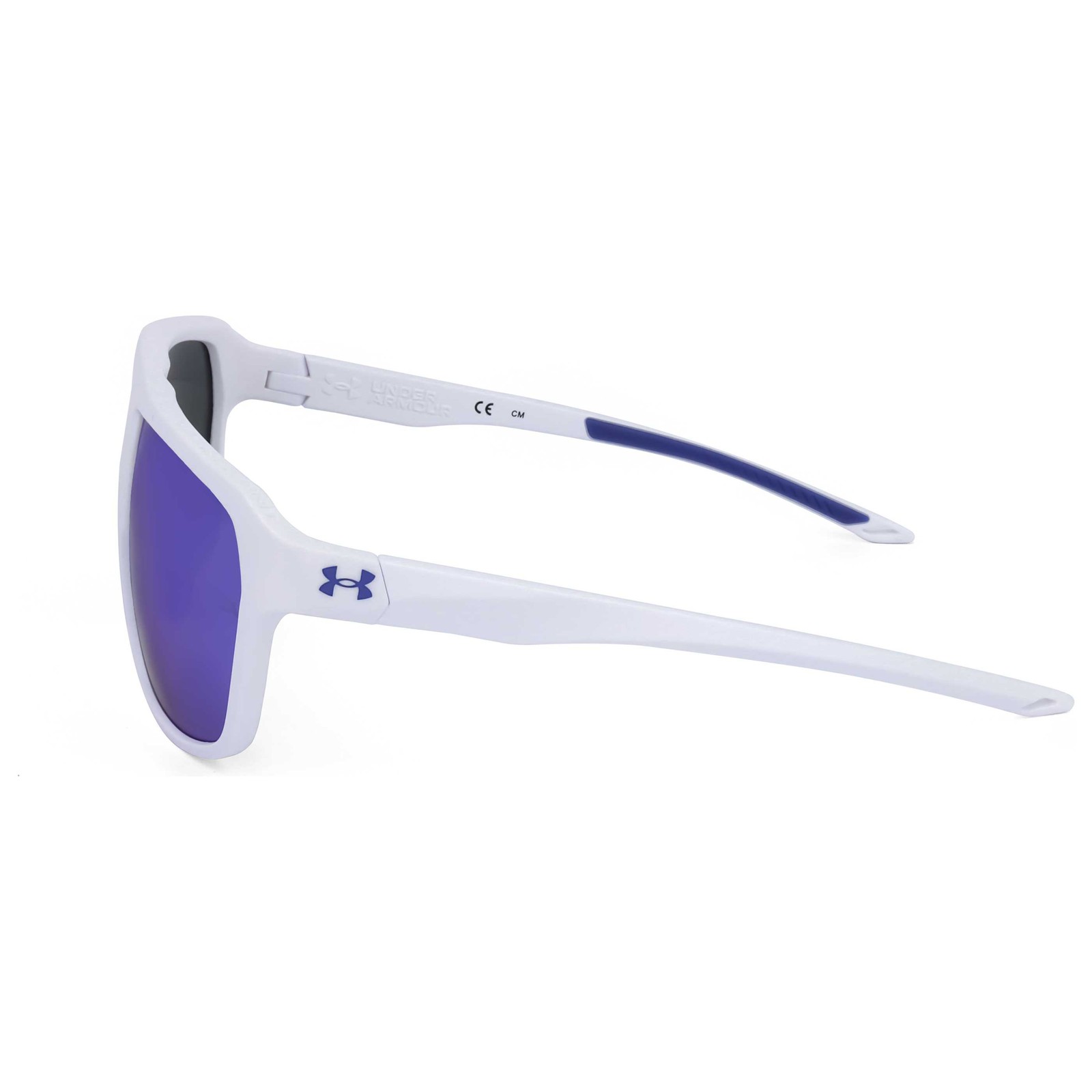 Under Armour Unisex 62mm Matte White Blue Sunglasses UADOMINATE-WWK-62