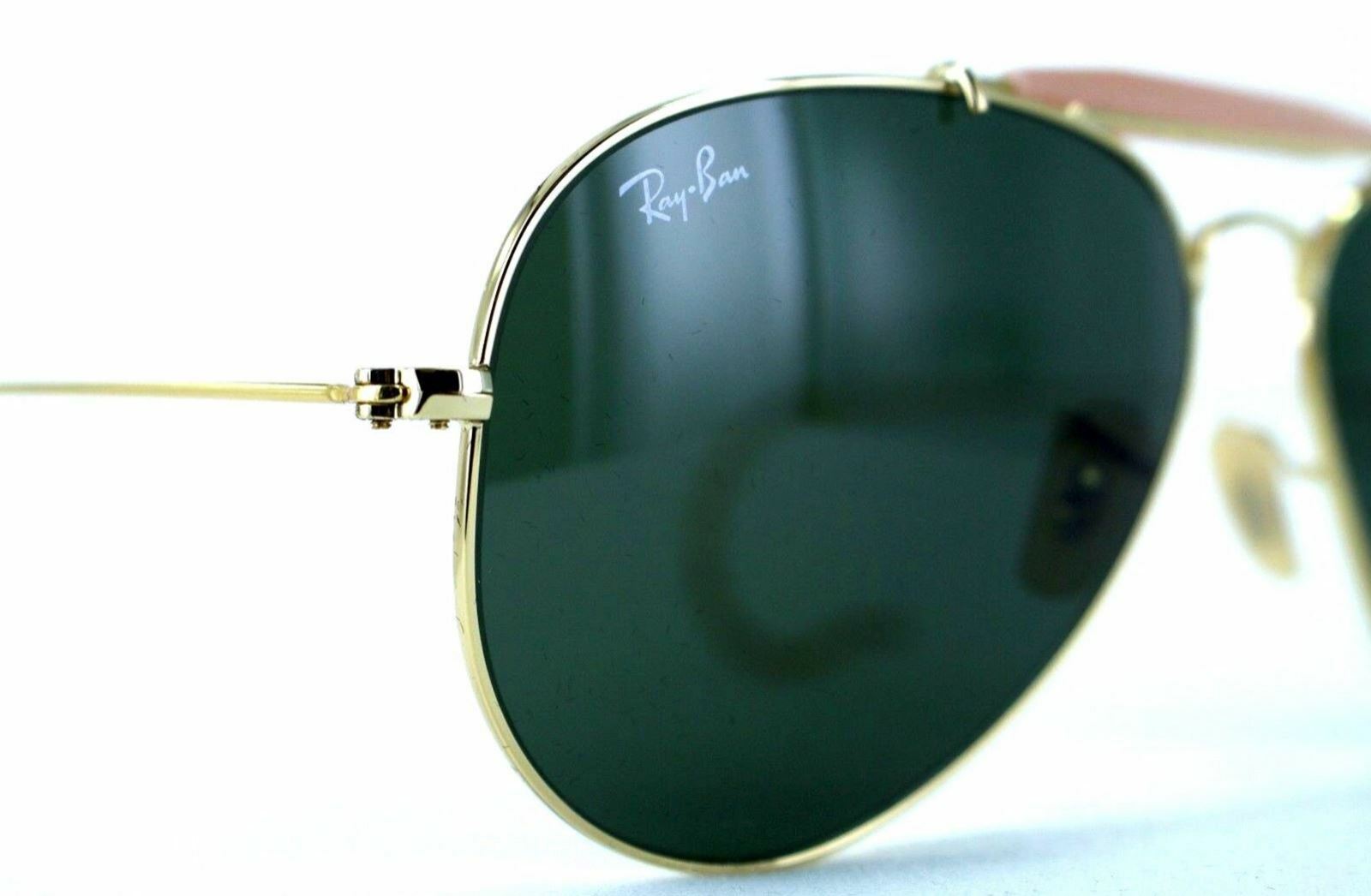 New Ray-Ban OUTDOORSMAN Sunglasses RB 3030 W3402 58-14 Gold Frame Cable Temples