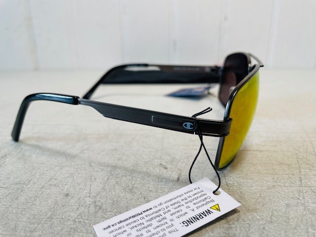 CHAMPION CU5131 01 Matte Gunmetal Frame w/Fire Orange POLARIZED Lenses Suns $89